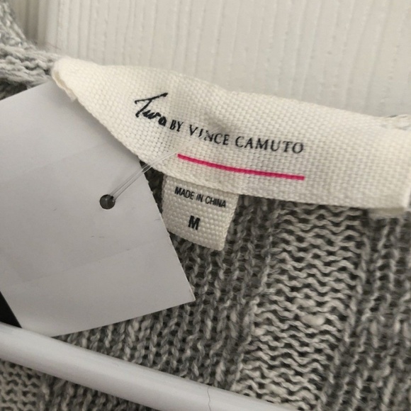Vince Camuto Gray Sweater Size Medium New With Tag - Picture 4 of 4